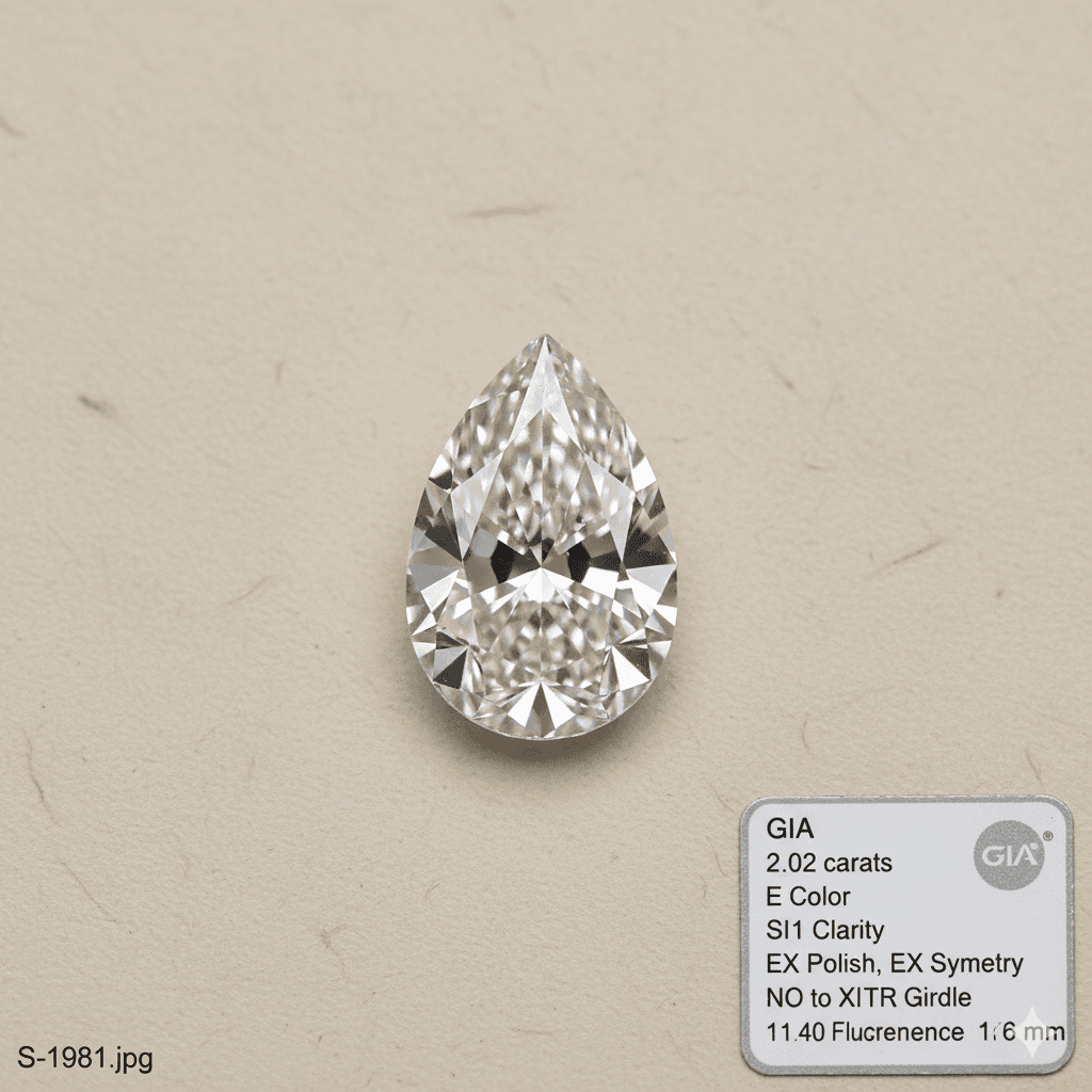 Pear 2.02 ct