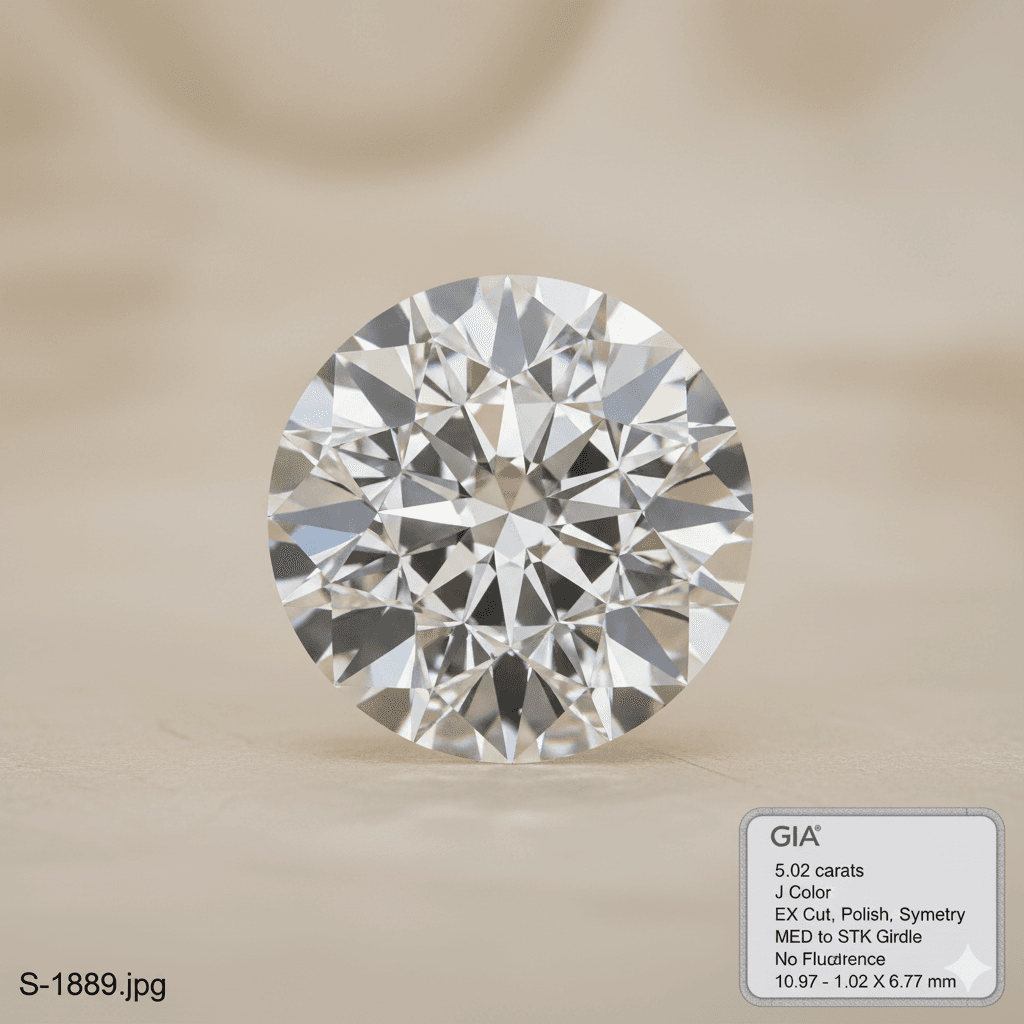 Round 5.02 ct