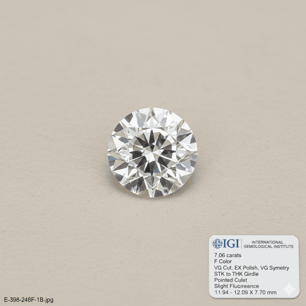 Round 7.06 ct