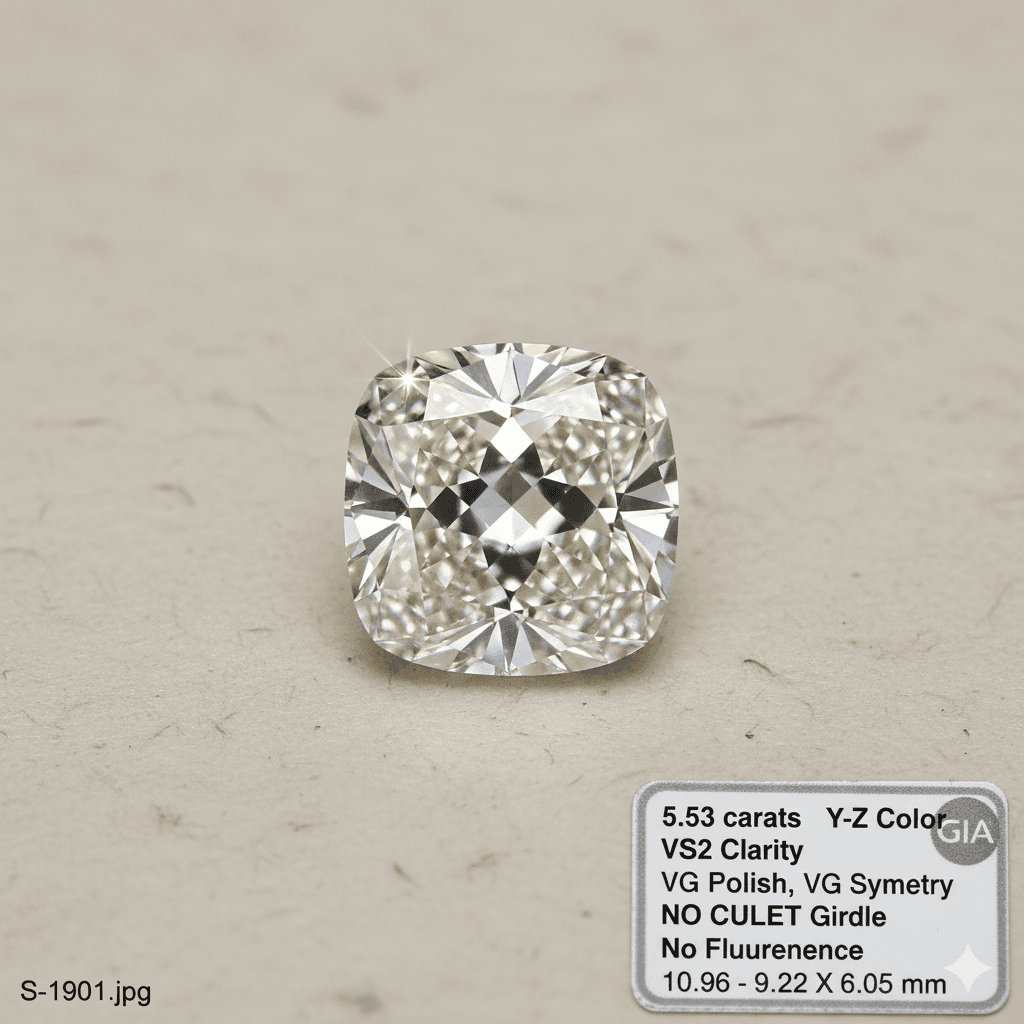 Cushion 5.53 ct