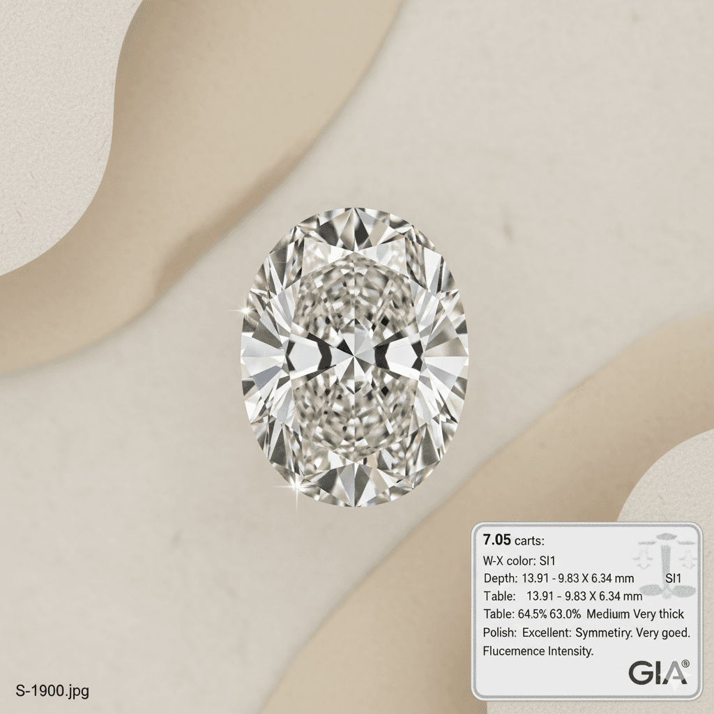 Oval 7.05 ct