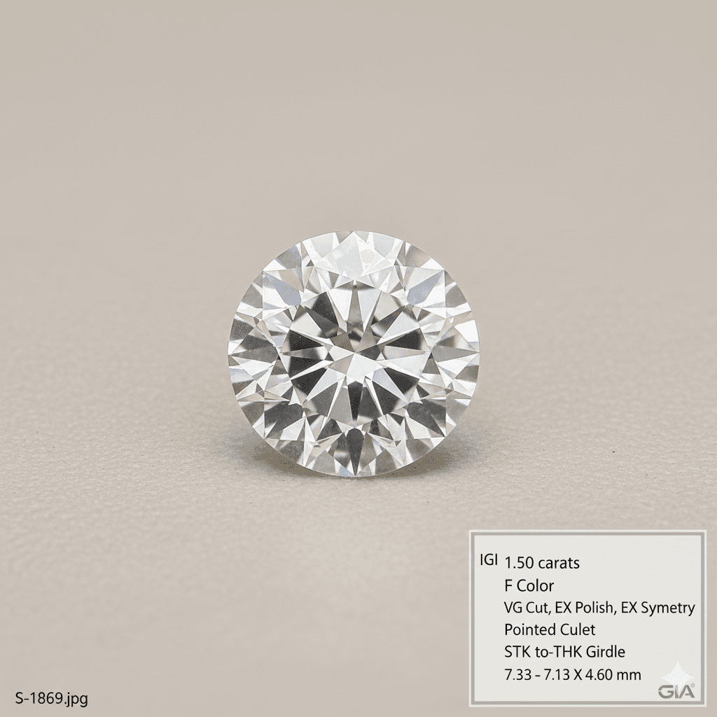Round 1.5 ct