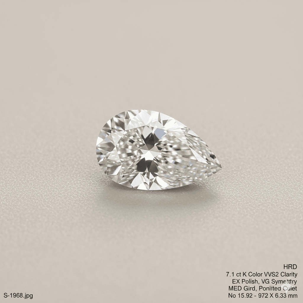 Pear 7.11 ct