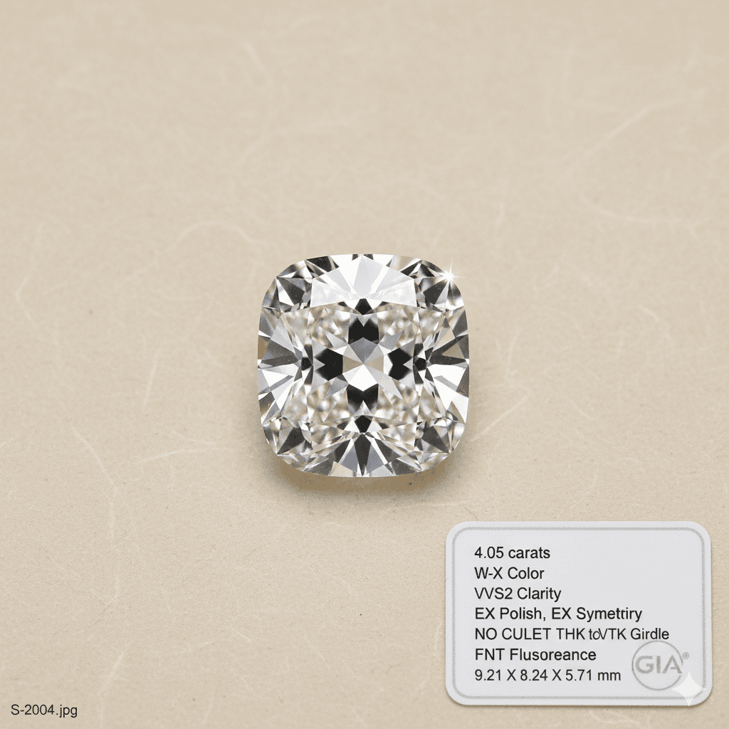 Cushion 4.05 ct