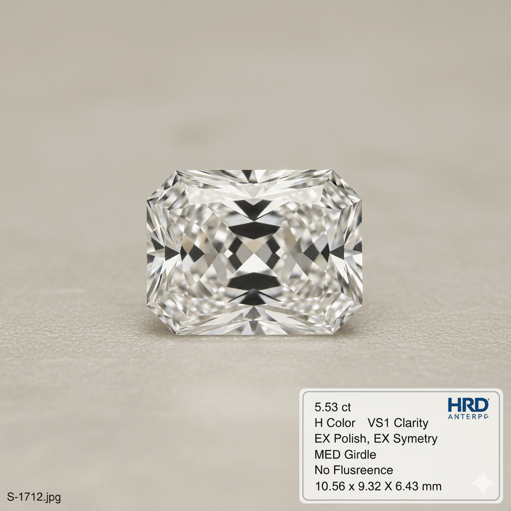Radiant 5.53 ct