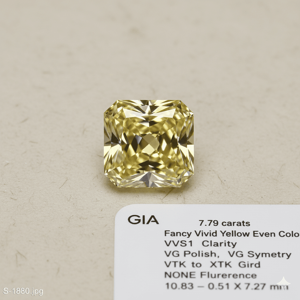 Asscher 7.79 ct