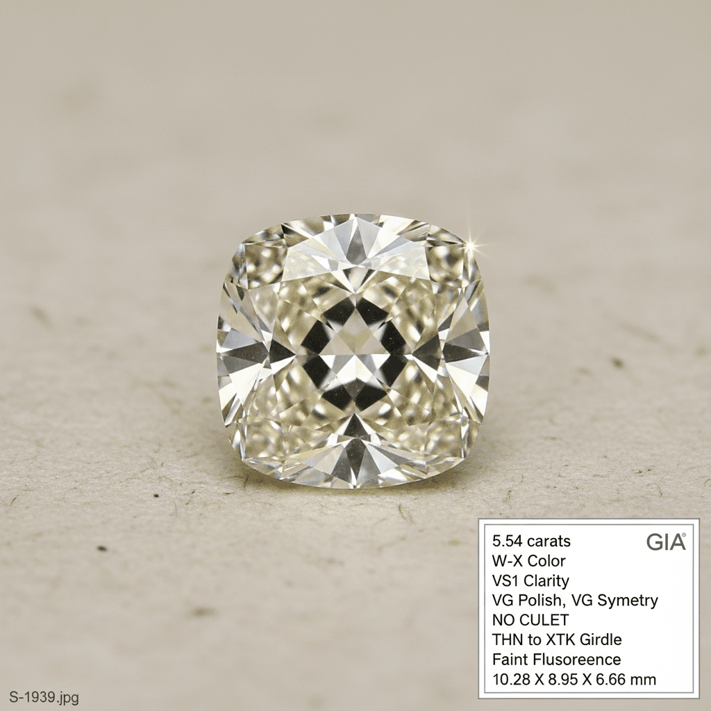 Cushion 5.54 ct