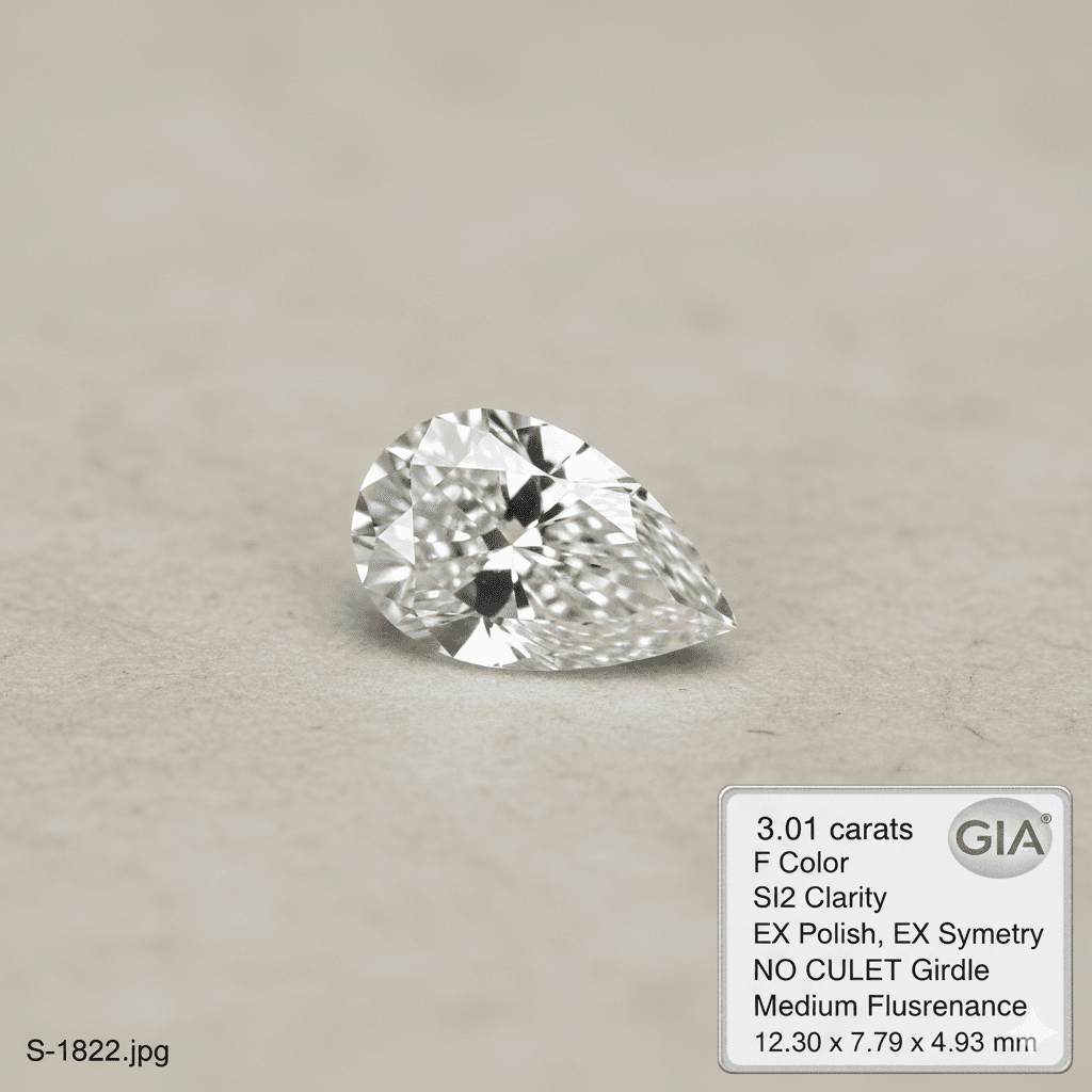 Pear 3.01 ct