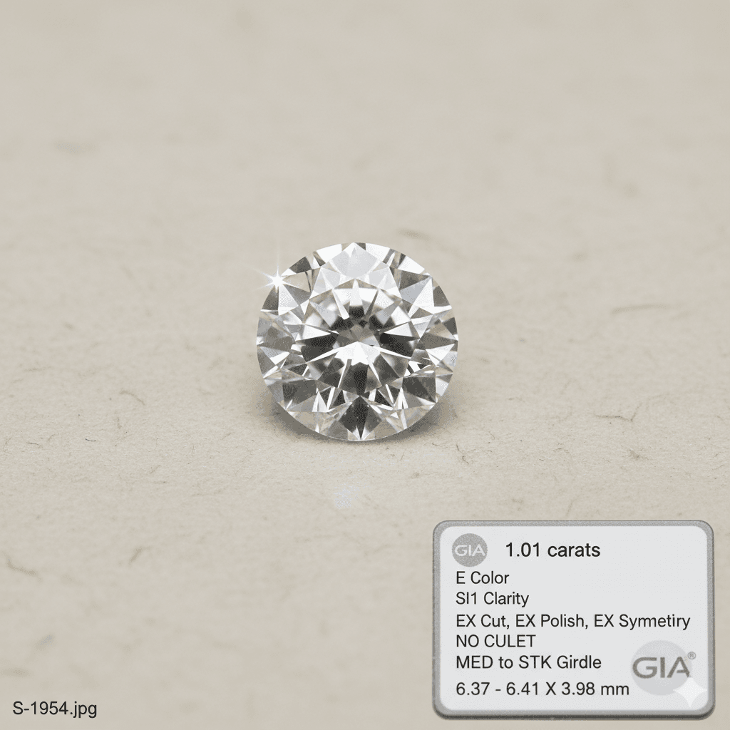 Round 1.01 ct