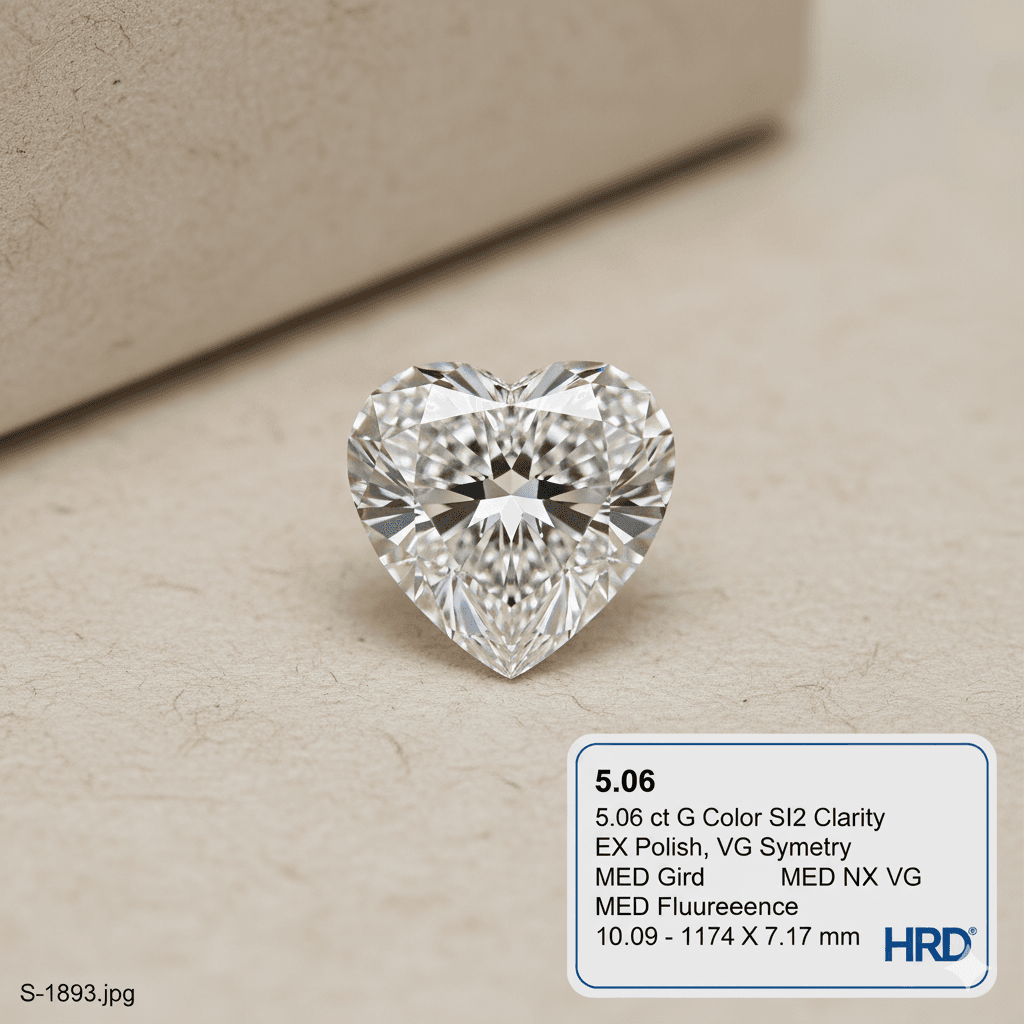 Heart 5.06 ct