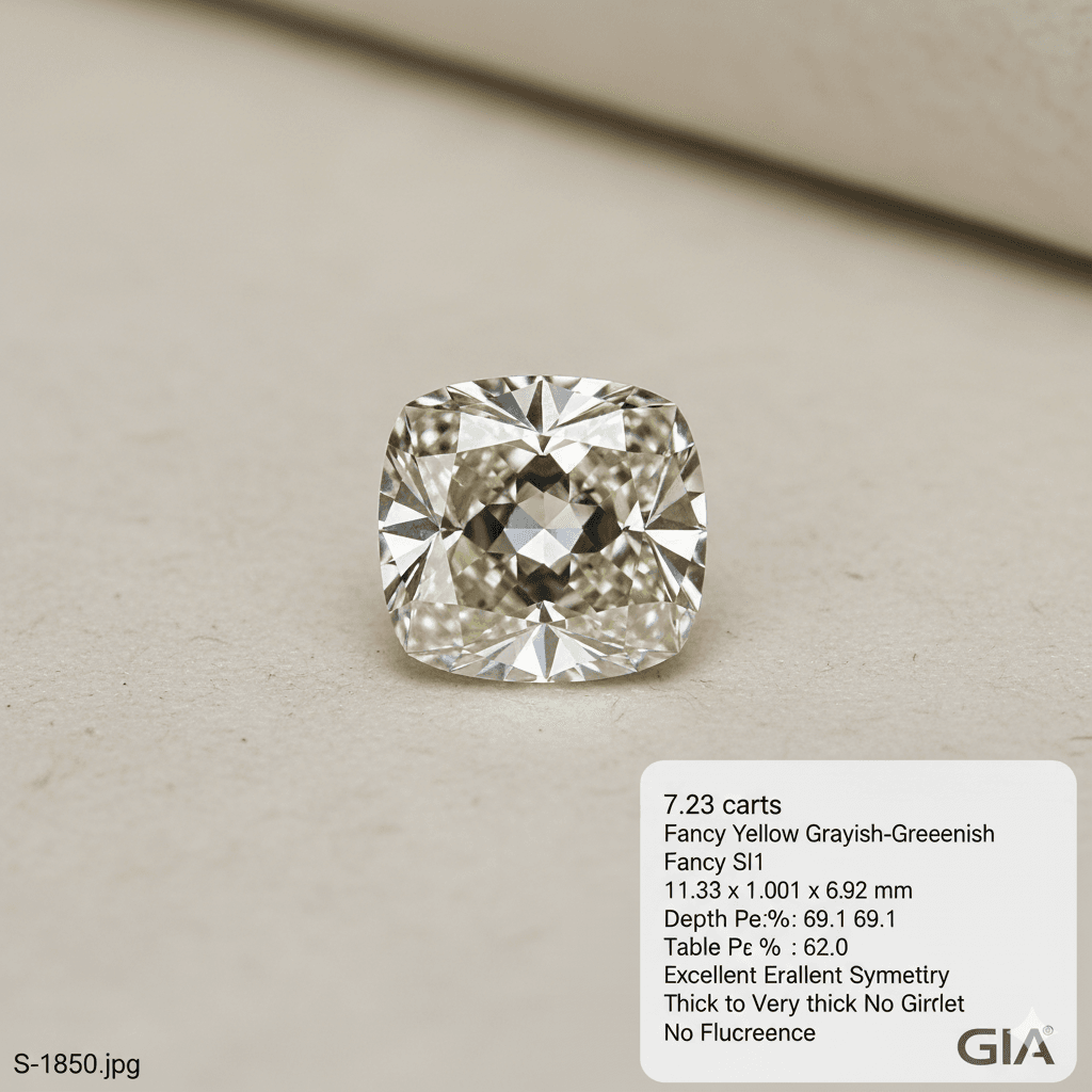 Cushion 7.23 ct