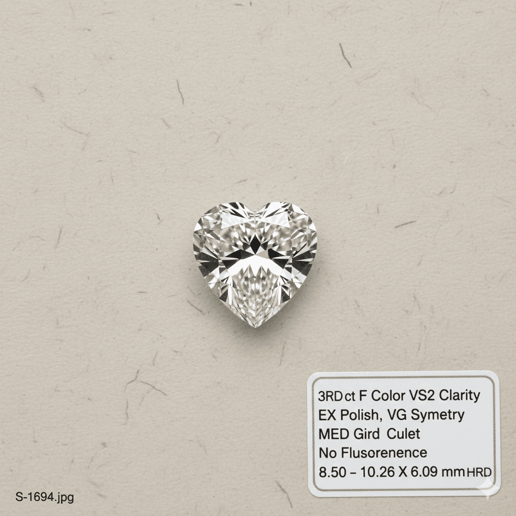 Heart 3.3 ct