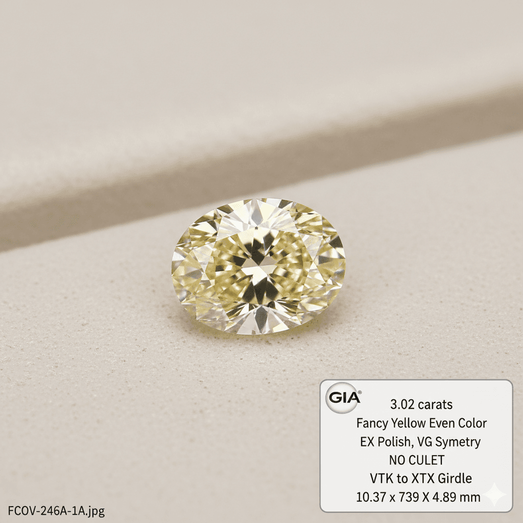 Oval 3.02 ct